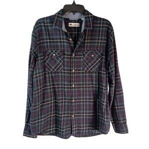 Tallwoods VTG Flannel Shirt Men’s M Plaid Long Sleeve Button Up Excellent